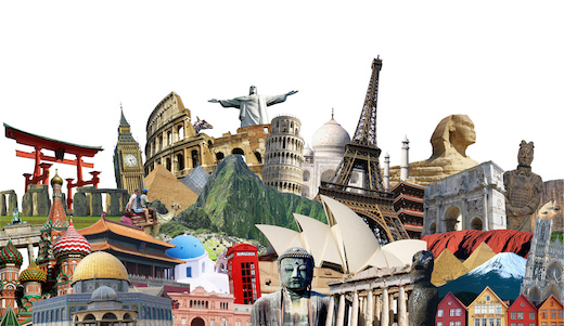 travel collage